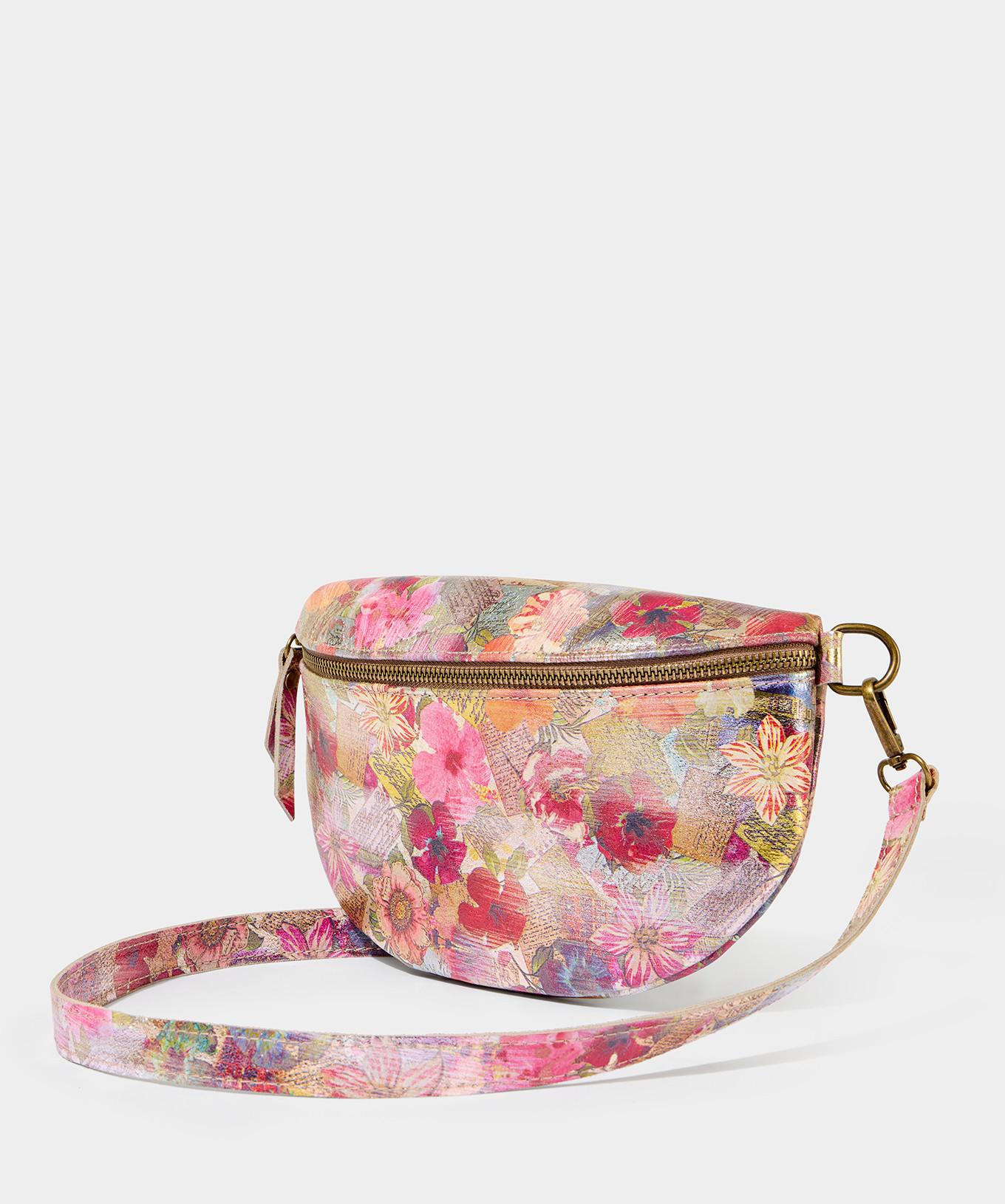 Joe Browns Marsupio in Pelle Floreale Metallizzato  