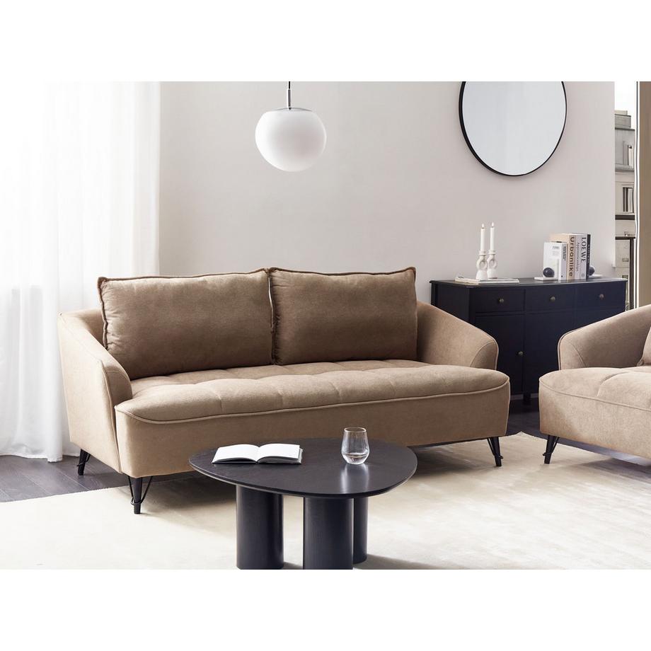 Beliani 3 Sitzer Sofa aus Stoff Modern HOBRO  