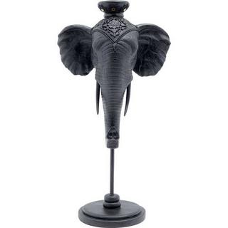 KARE Design Candeliere Testa di elefante nero 49  