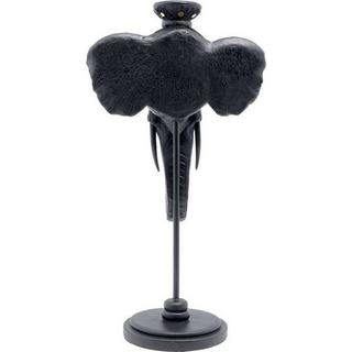 KARE Design Bougeoir Tête d'éléphant noir 49  