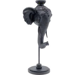 KARE Design Bougeoir Tête d'éléphant noir 49  