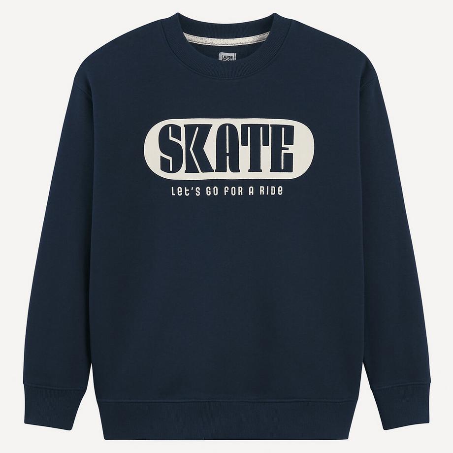 La Redoute Collections  Sweatshirt mit Rundhals und Message 