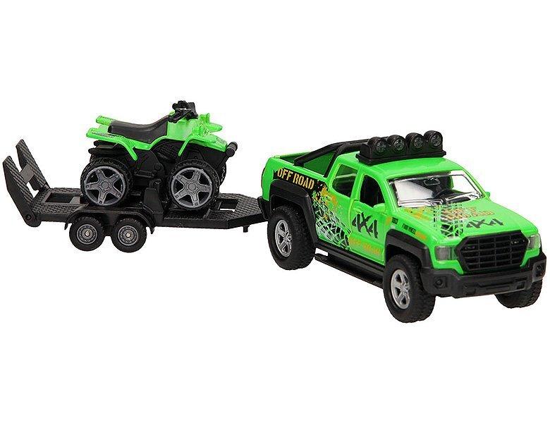 Image of Traffic SUV mit Anhänger und Quad