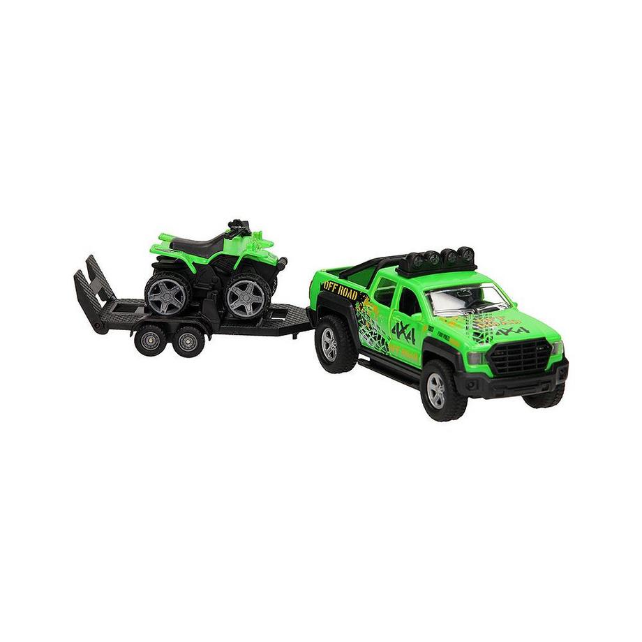 Kids Globe Farming  Traffic SUV mit Anhänger und Quad 