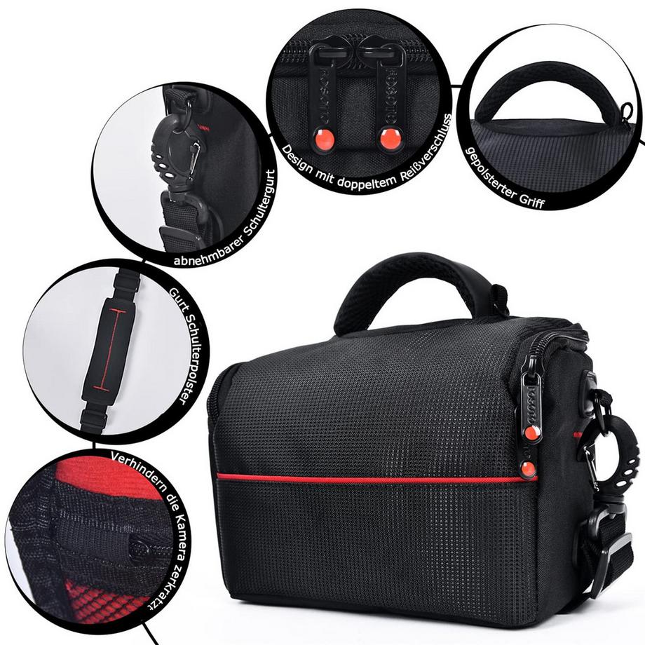 Only-bags.store Sacoche pour appareil photo reflex pour Canon Nikon Sony  