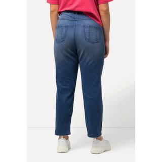 Ulla Popken  Jean Sarah avec pierres fantaisie, jambe étroite et taille stretch confortable 