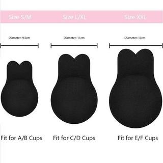 B2X  Reggiseno autoadesivo, Copricapezzoli - S/M Nero 