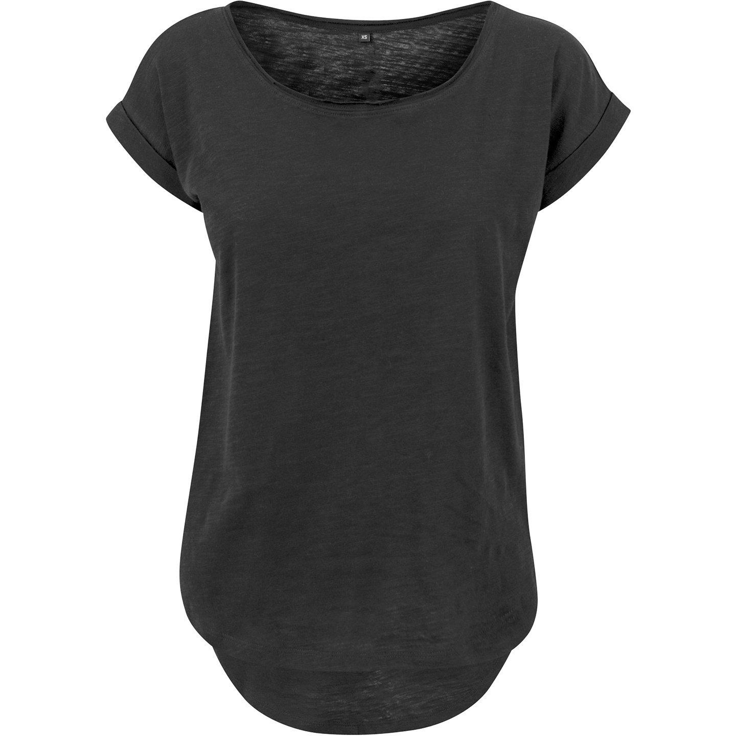 Image of Long Tshirt Damen Schwarz XXL