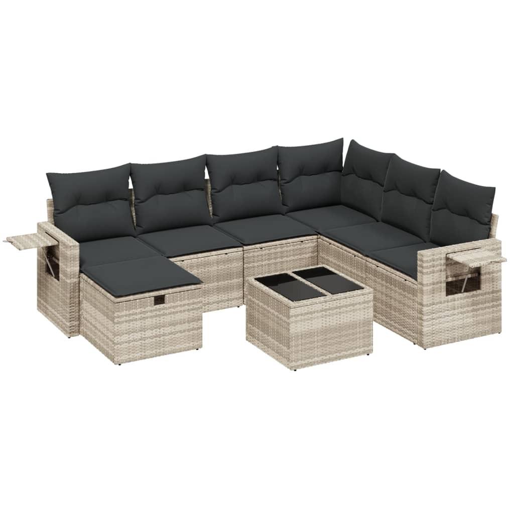 VidaXL set divano da giardino Polirattan  