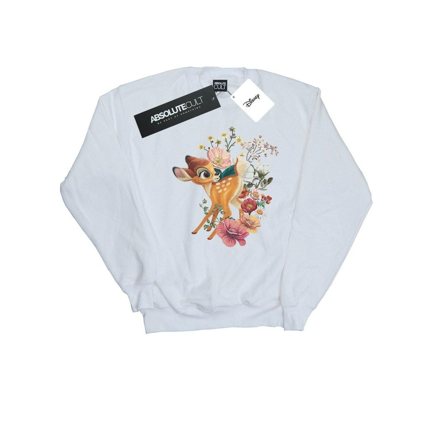 Image of Bambi Meadow Sweatshirt Unisex Weiss 152-158