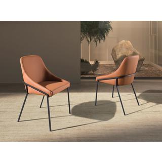 ANGEL CERDA Sedia in similpelle arancione  