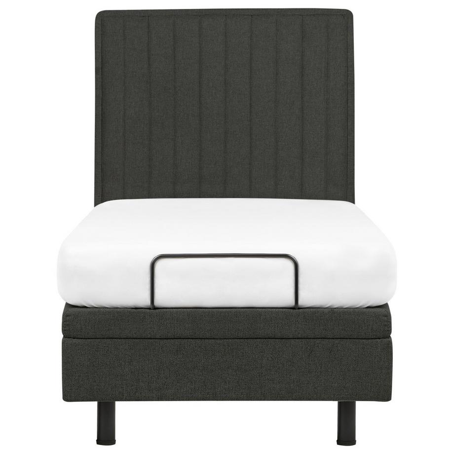 Beliani Bett verstellbar aus Stoff  CASTELLAN  