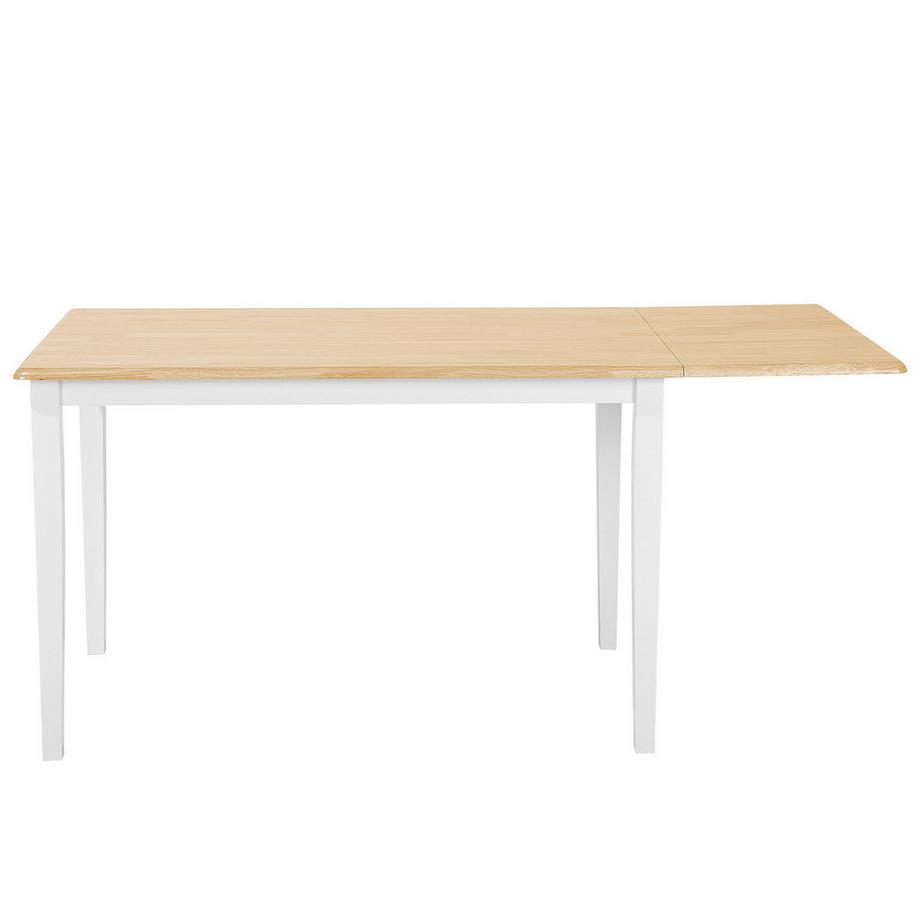 Beliani Tavolo da pranzo estensibile en Legno di caucciù Classico LOUISIANA  