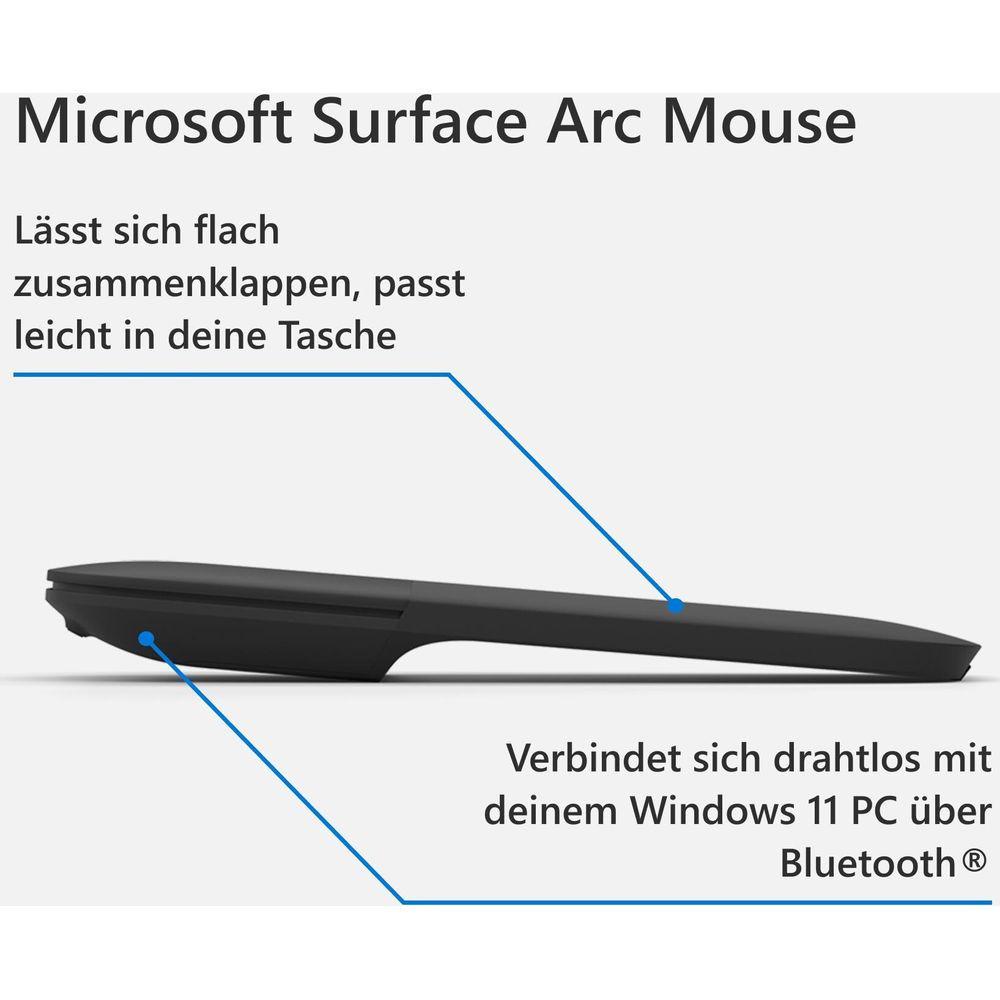 Microsoft  Surface ArcMouse (Bluetooth, Schwarz) 