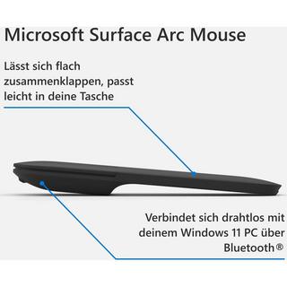 Microsoft  Surface ArcMouse (Bluetooth, Schwarz) 