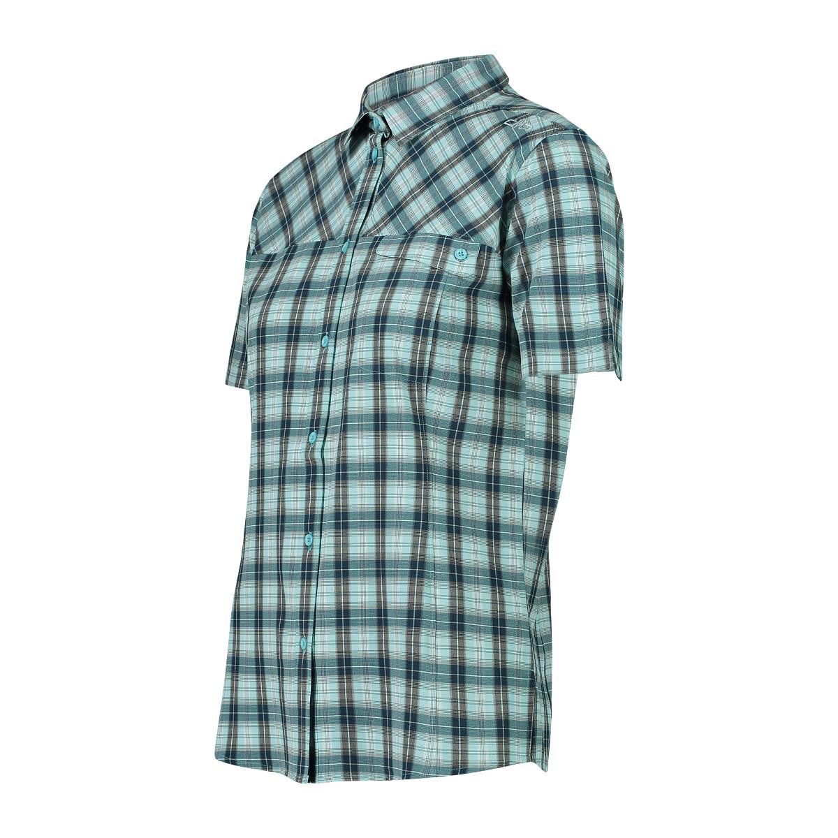 CMP Chemise Courte Manches Carreaux Femme  