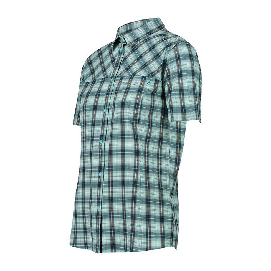 CMP Camicia Donna Maniche Corte Quadri  