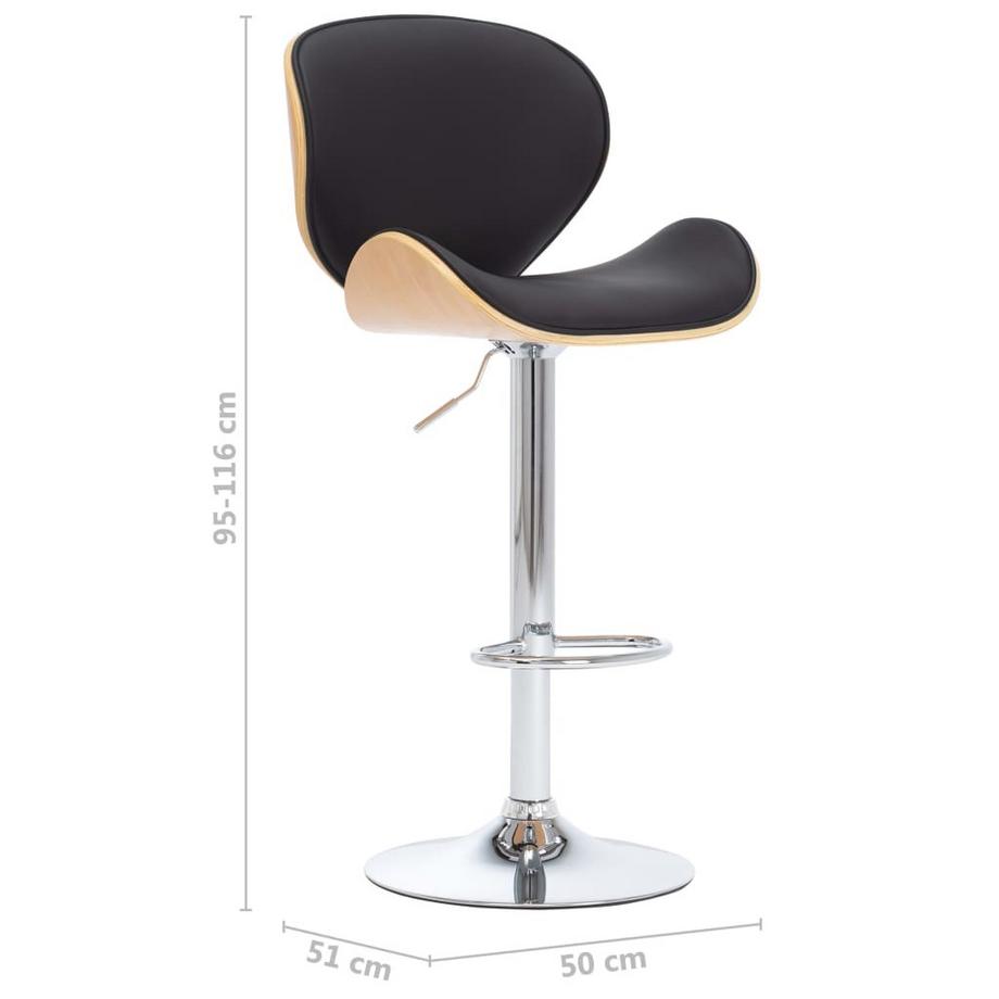 VidaXL Chaise de bar cuir artificiel  