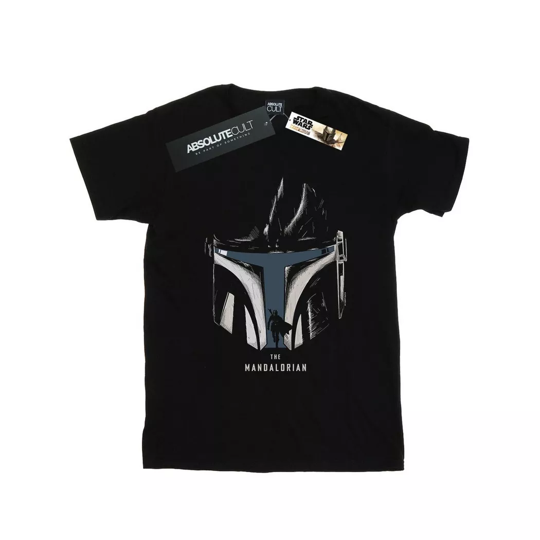 STAR WARS - The Mandalorian TShirt, für Damen, Schwarz, Größe S