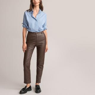 La Redoute Collections  Pantalon droit en cuir 