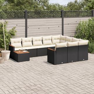 VidaXL set divano da giardino Polirattan  