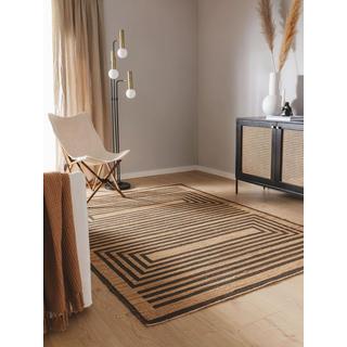 Benuta Tapis de jute Baru Beige/Marron  