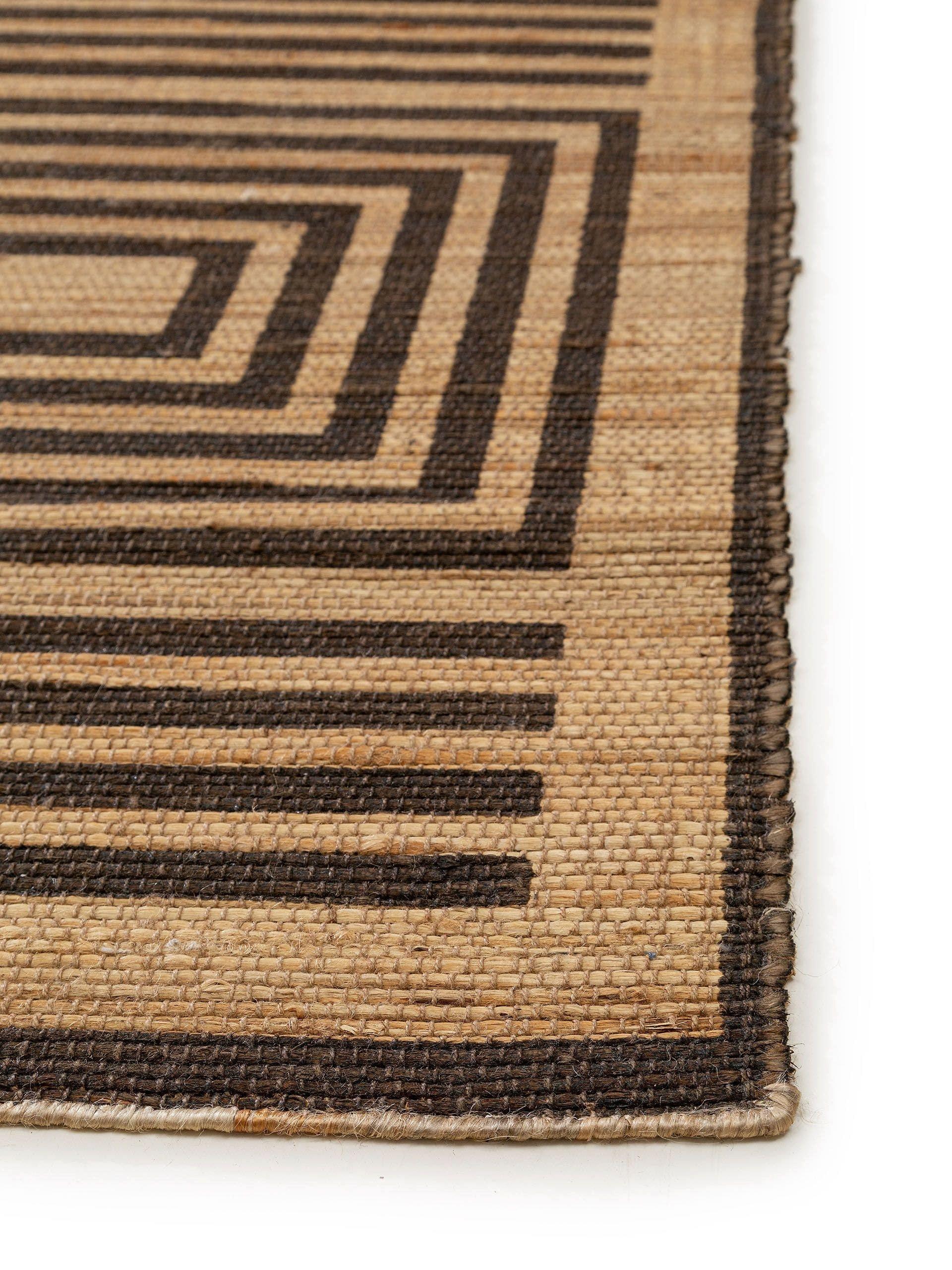 Benuta Tapis de jute Baru Beige/Marron  