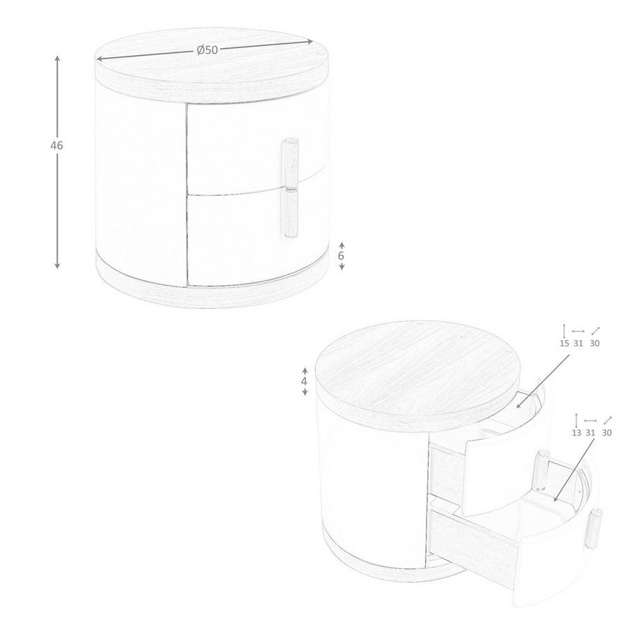 ANGEL CERDA Table de chevet  