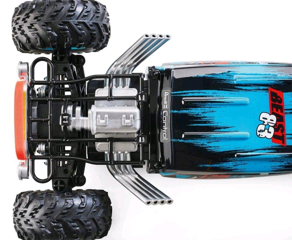 Revell  Hot Rod Muscle Racer Blau-Schwarz 1:12 RC Modellauto Elektro Truggy RtR 2,4 GHz 