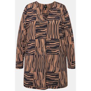 Ulla Popken Maglia Lunga Slinky Linea A Scollo a Tunica Maniche Lunghe  