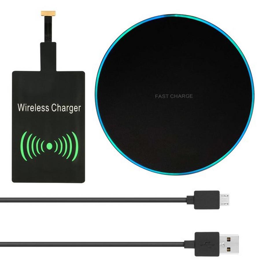 Avizar  QI Ladegerät Set: Ladeempfänger+Ladepad 