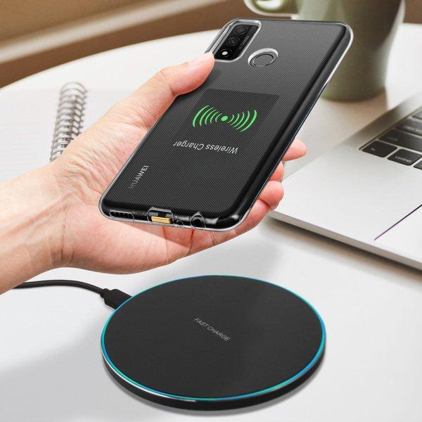 Avizar  Pack Carica QI + Connett. Micro USB Nero 