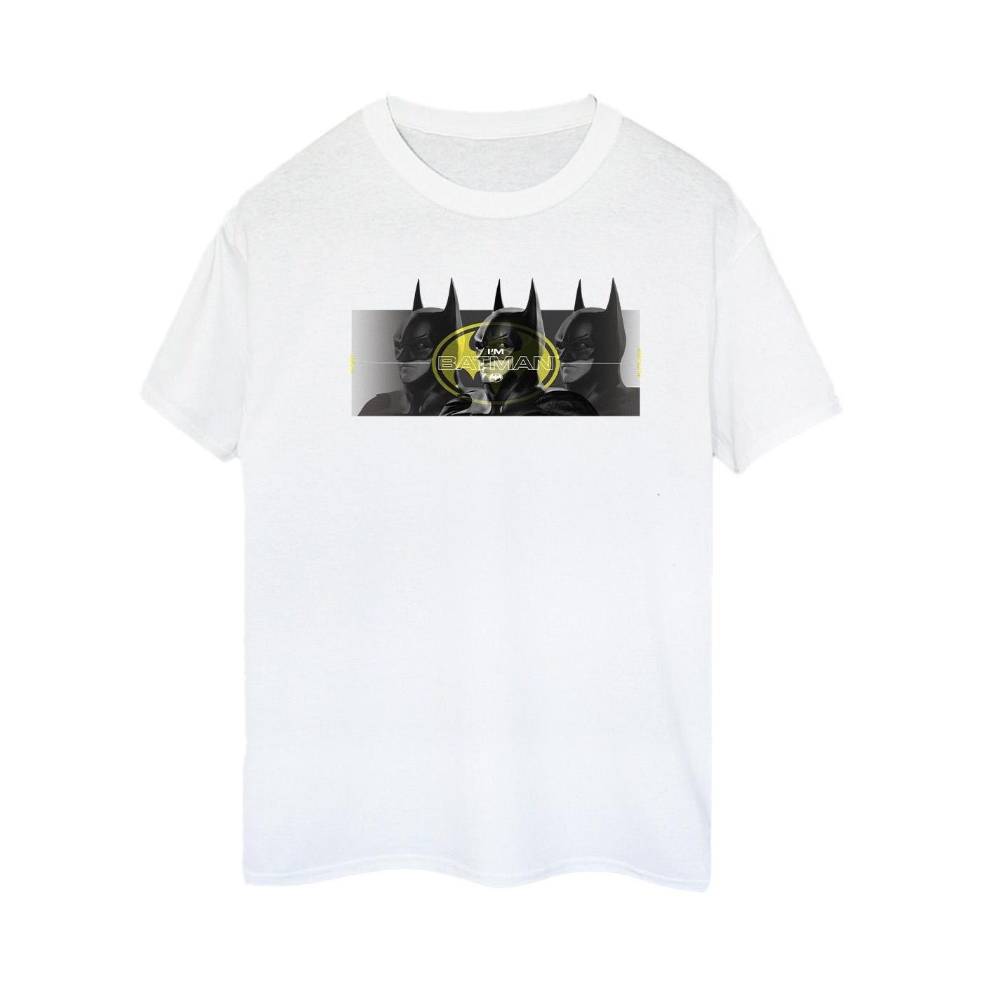 Image of The Flash Batman Portraits Tshirt Damen Weiss 4XL