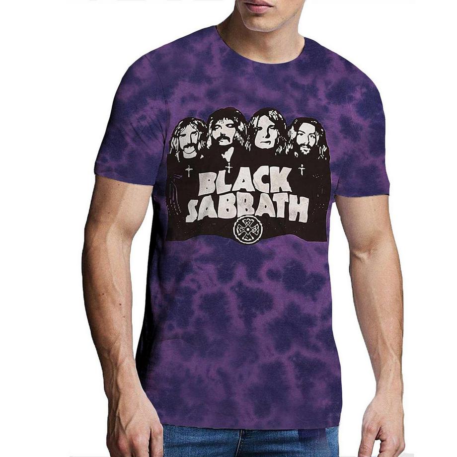 Black Sabbath Black Sabbath T-Shirt Logo Band Tie-Dye  