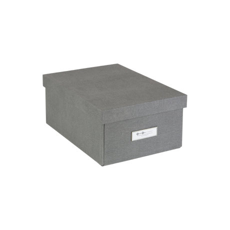 Bigso Box of Sweden KARIN Aufbewahrungsbox   Grau Canvas  