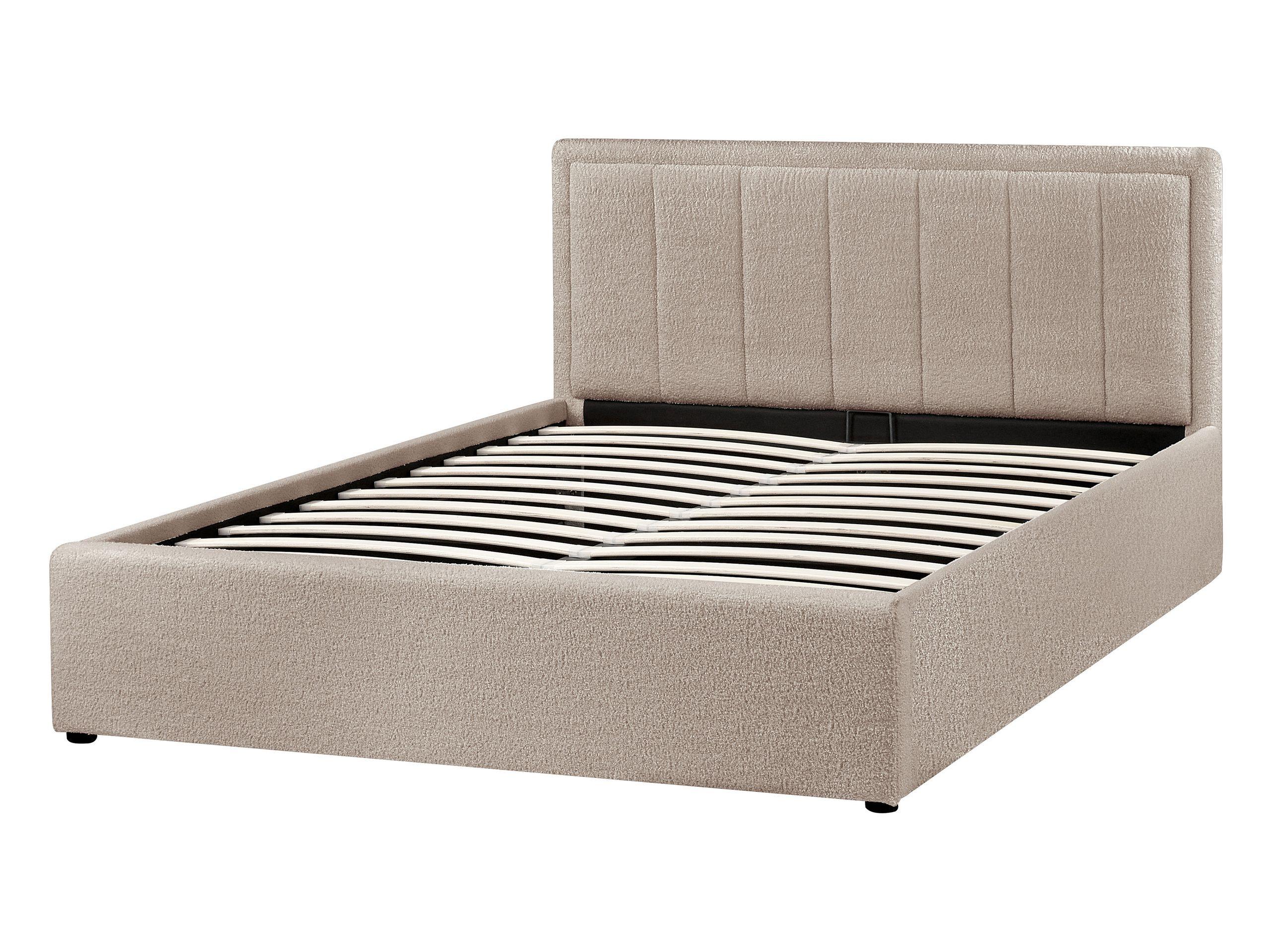 Beliani Letto con ottomano en Bouclé Minimalista MONTLAUR  