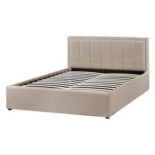 Beliani Letto con ottomano en Bouclé Minimalista MONTLAUR  