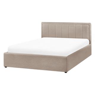 Beliani Letto con ottomano en Bouclé Minimalista MONTLAUR  