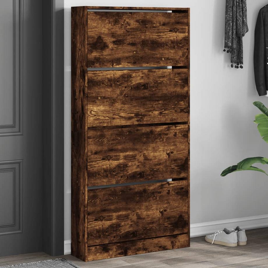 VidaXL Armoire à chaussures bois d'ingénierie  