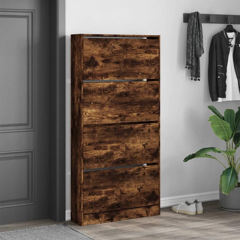 VidaXL Armoire à chaussures bois d'ingénierie  