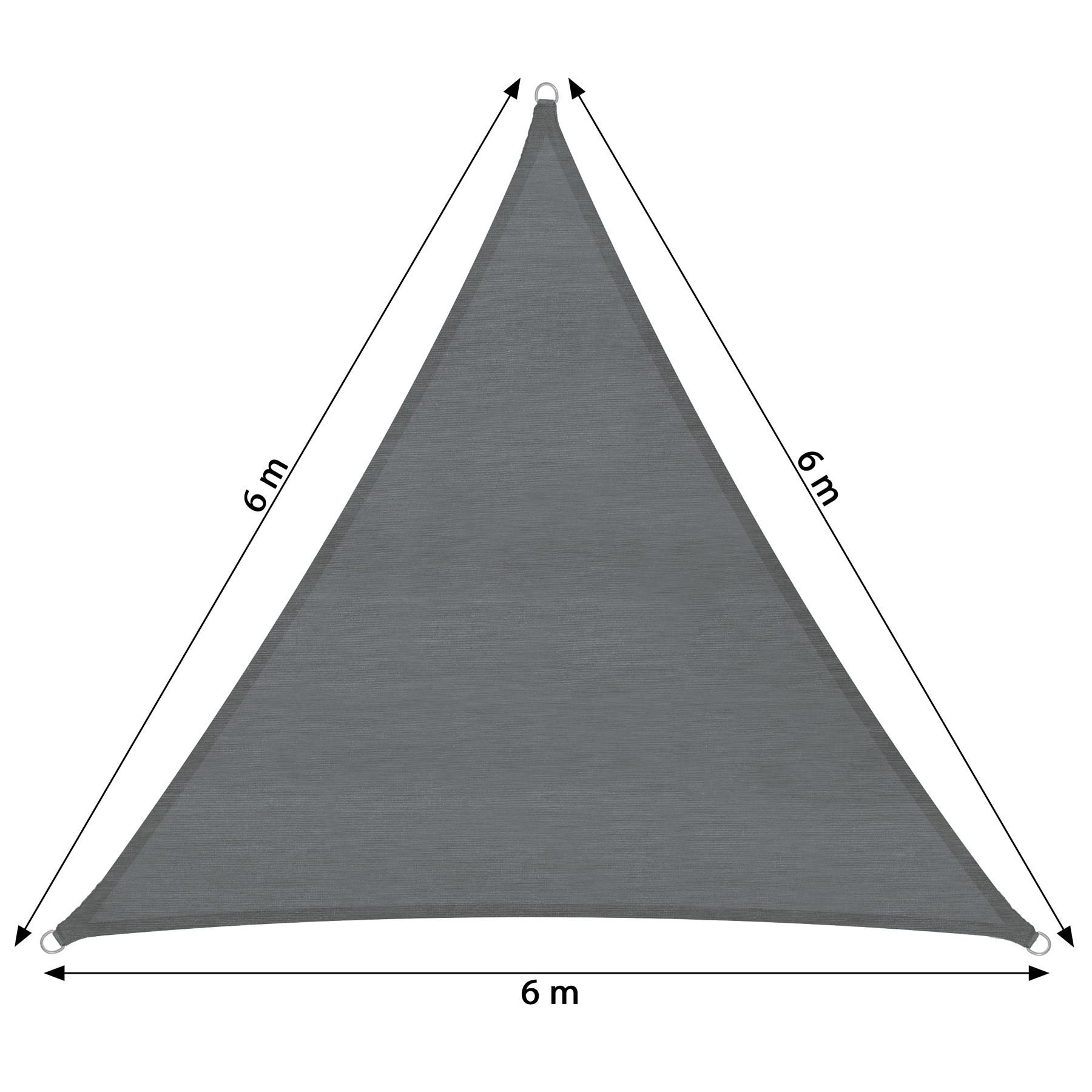 Tectake Voile d'ombrage triangulaire  