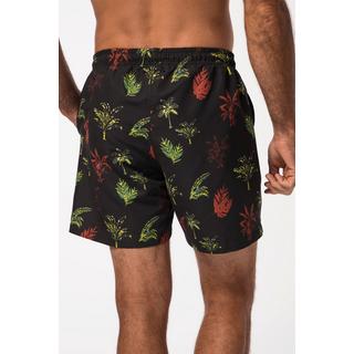 JP1880  Shorts da mare con cintura elastica e stampa floreale, fino alla tg. 8XL 