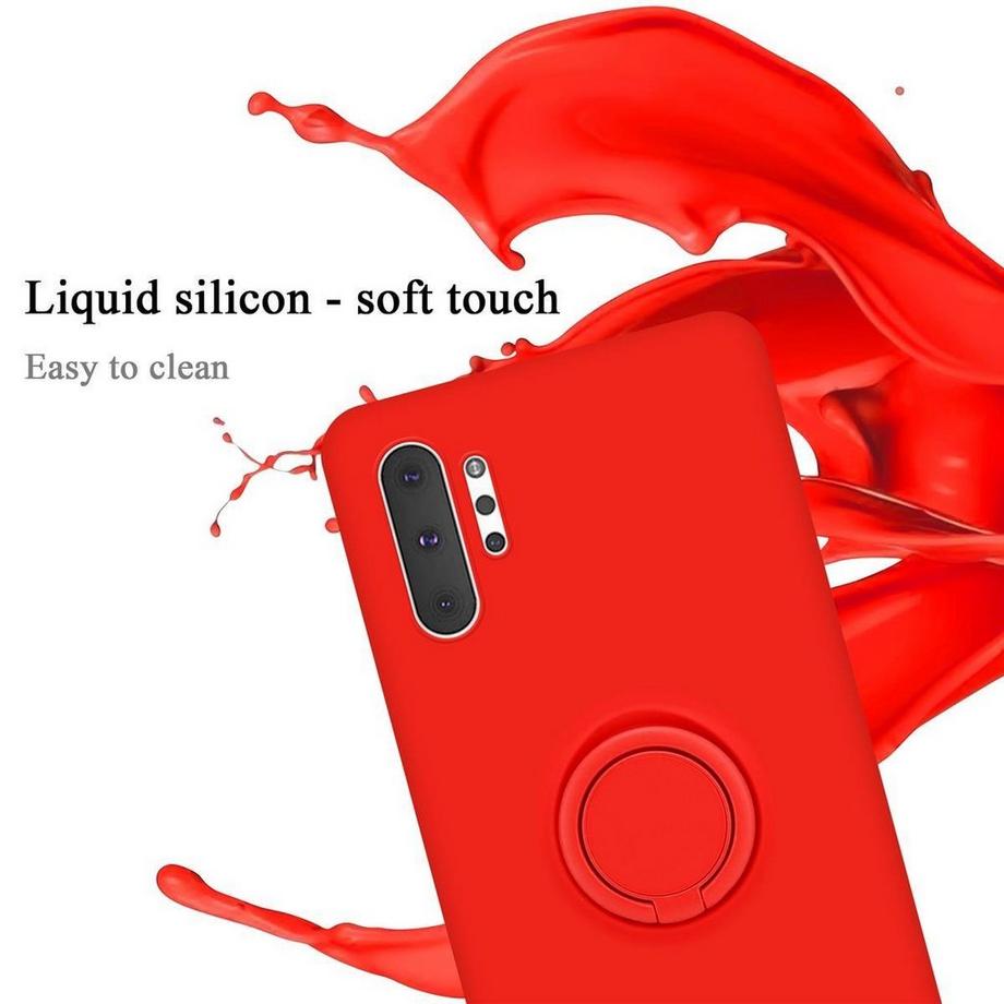 Cadorabo  Hülle für Samsung Galaxy NOTE 10 PLUS TPU Silikon mit Ring Liquid 