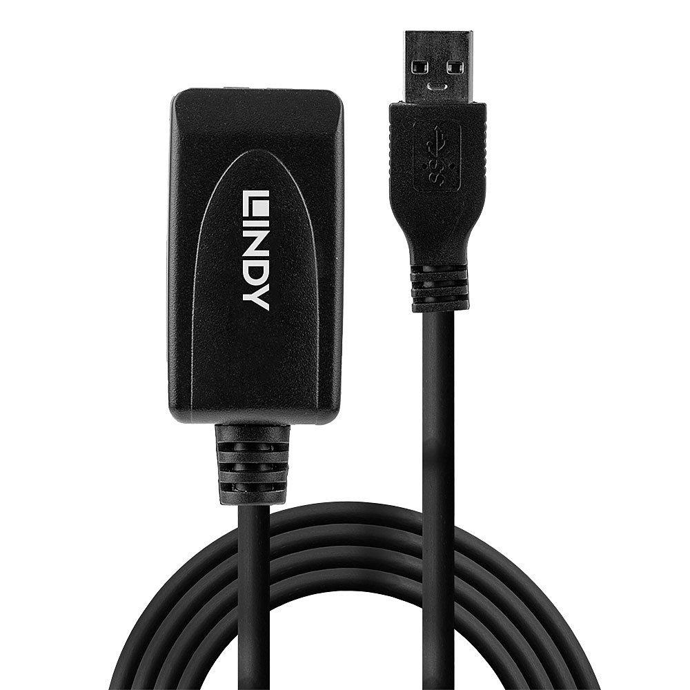 LINDY  43155 USB Kabel 5 m USB 3.2 Gen 1 (3.1 Gen 1) USB A Schwarz 