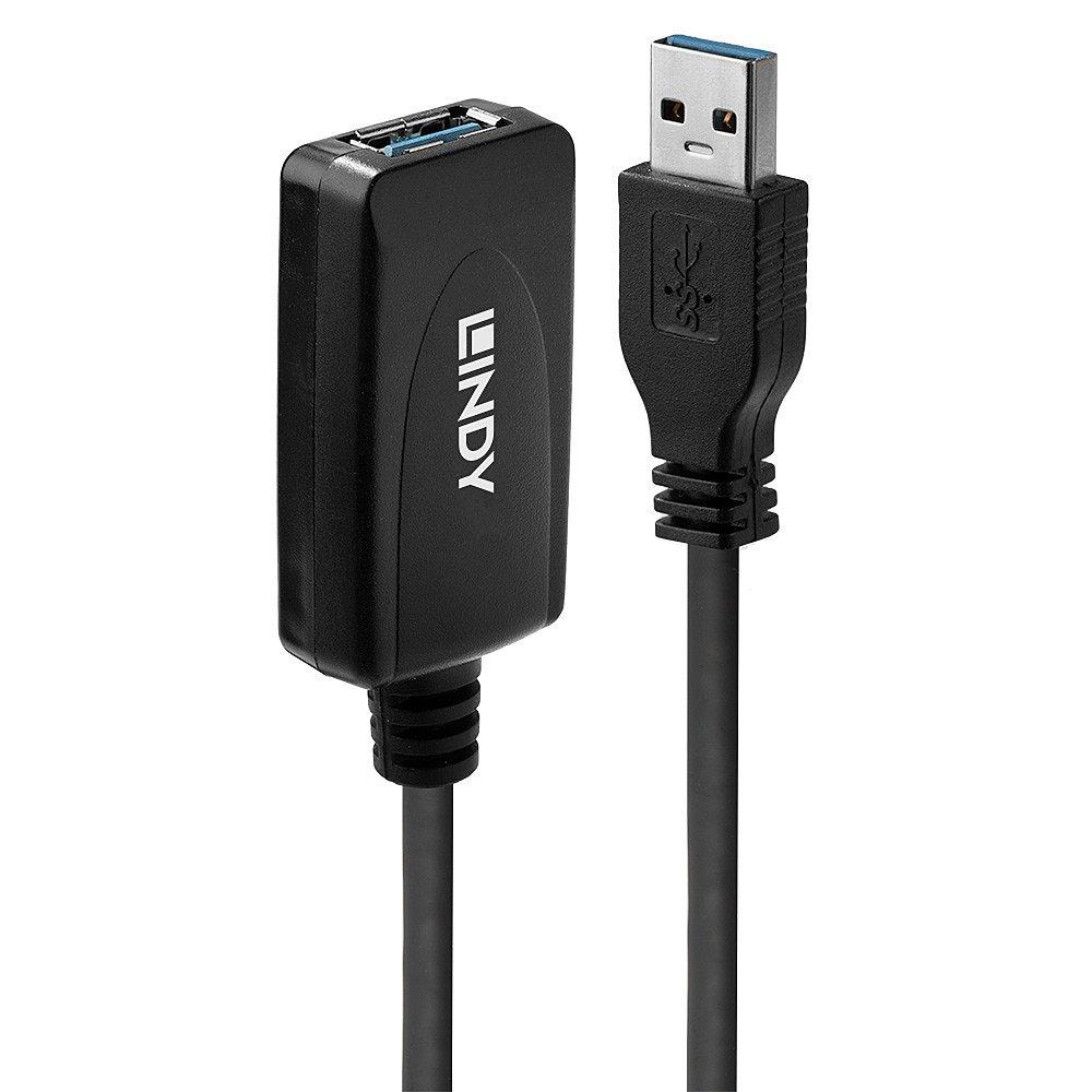 LINDY  43155 USB Kabel 5 m USB 3.2 Gen 1 (3.1 Gen 1) USB A Schwarz 