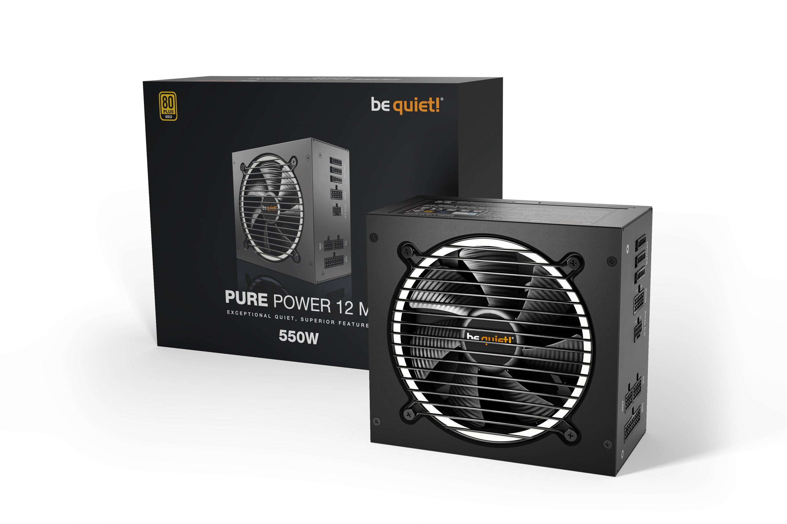 BE QUIET!  Pure Power 12 M unité d'alimentation d'énergie 550 W 20+4 pin ATX ATX Noir 