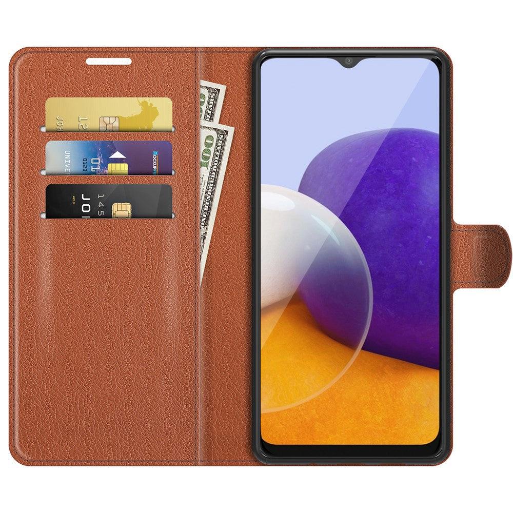 Cover-Discount  Galaxy A22 5G - Etui en cuir coque 