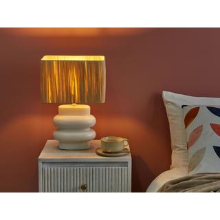 Beliani Lampe à poser en Céramique Boho JUDY  