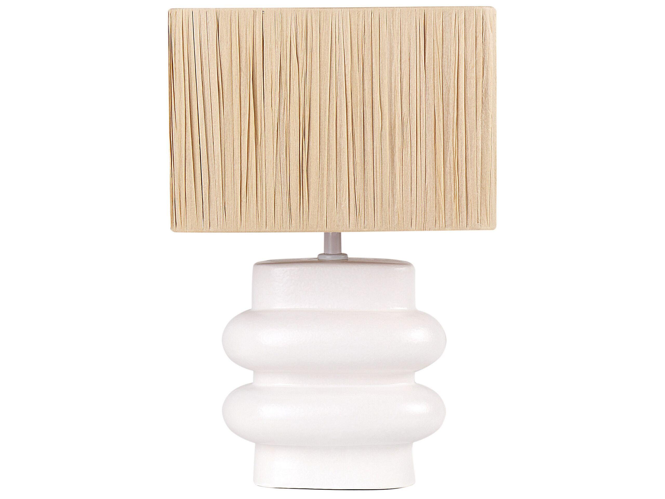 Beliani Lampe à poser en Céramique Boho JUDY  