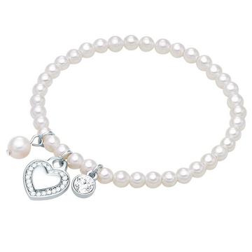 Perlen-Armband Herz